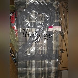 Thirty-One large utility Tote in cozy plaid